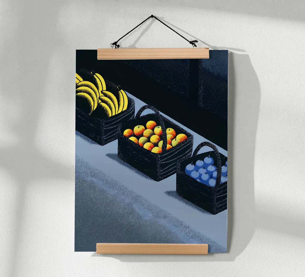 Banane Apfel Poster von SOUL SHOP