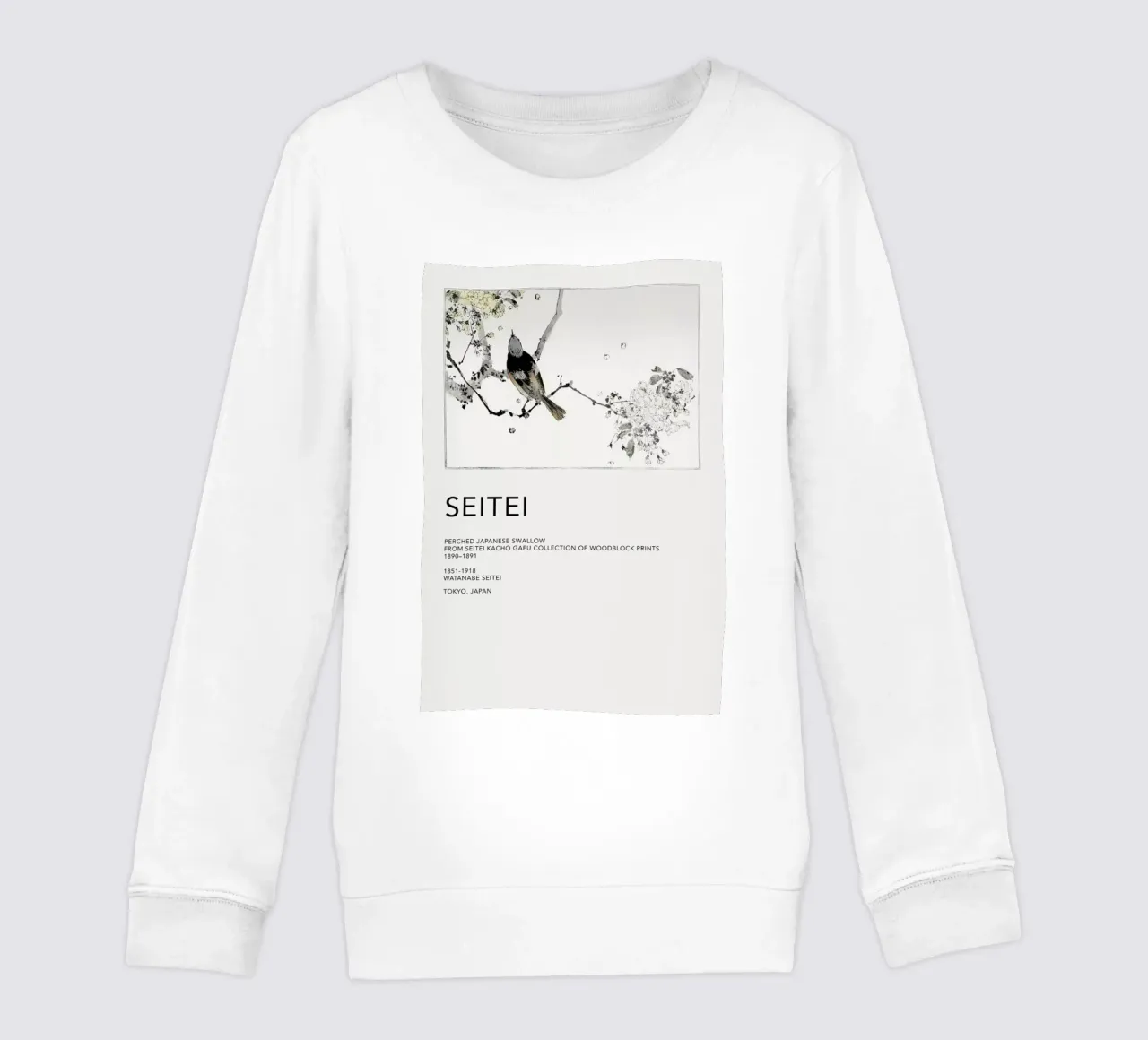 Seitei - Perched Japanese Swallow felpa bambino da Vintage by JUNIQE