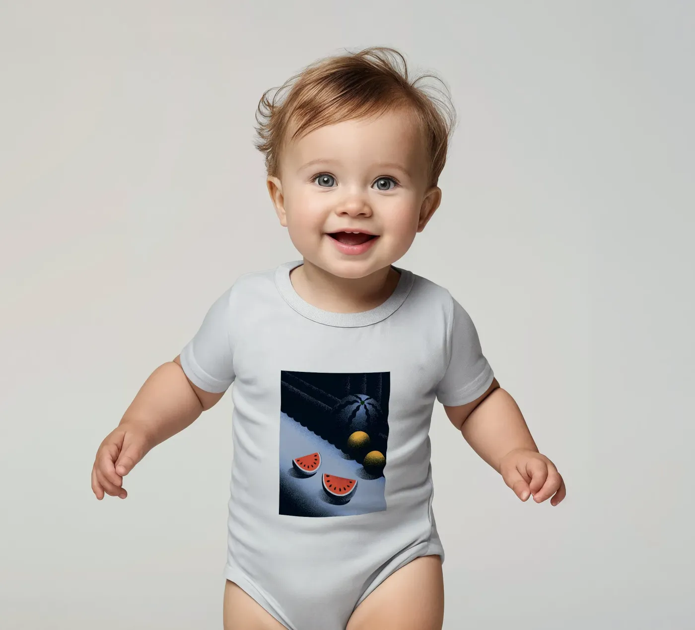 Wassermelone Kurzarm Babybody von SOUL SHOP