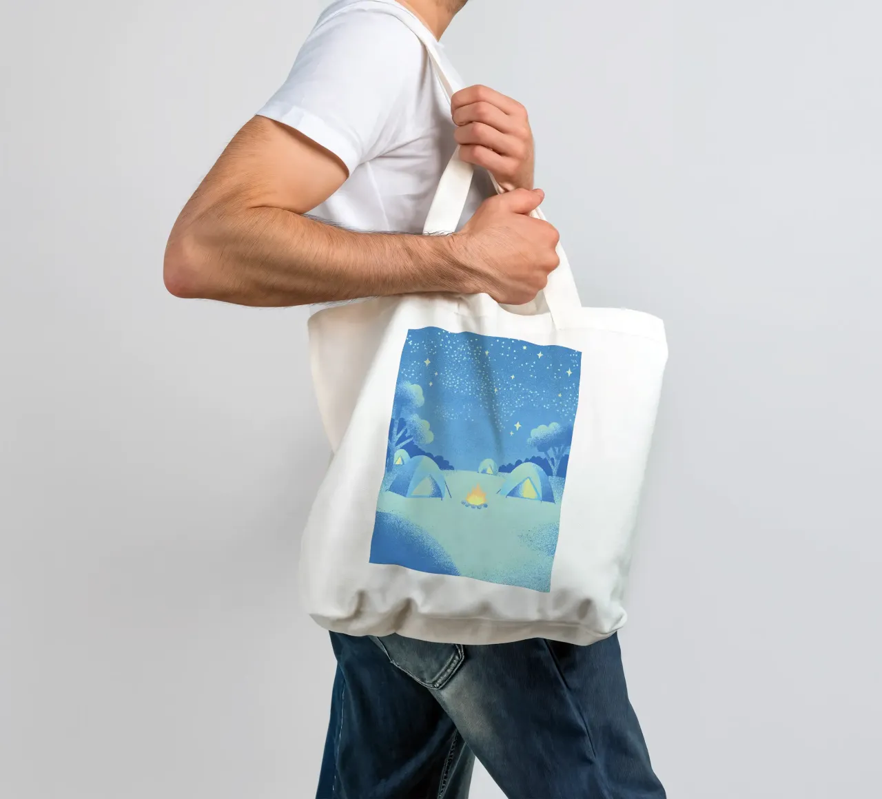 Campeggio nella foresta borsa in juta da SOUL SHOP