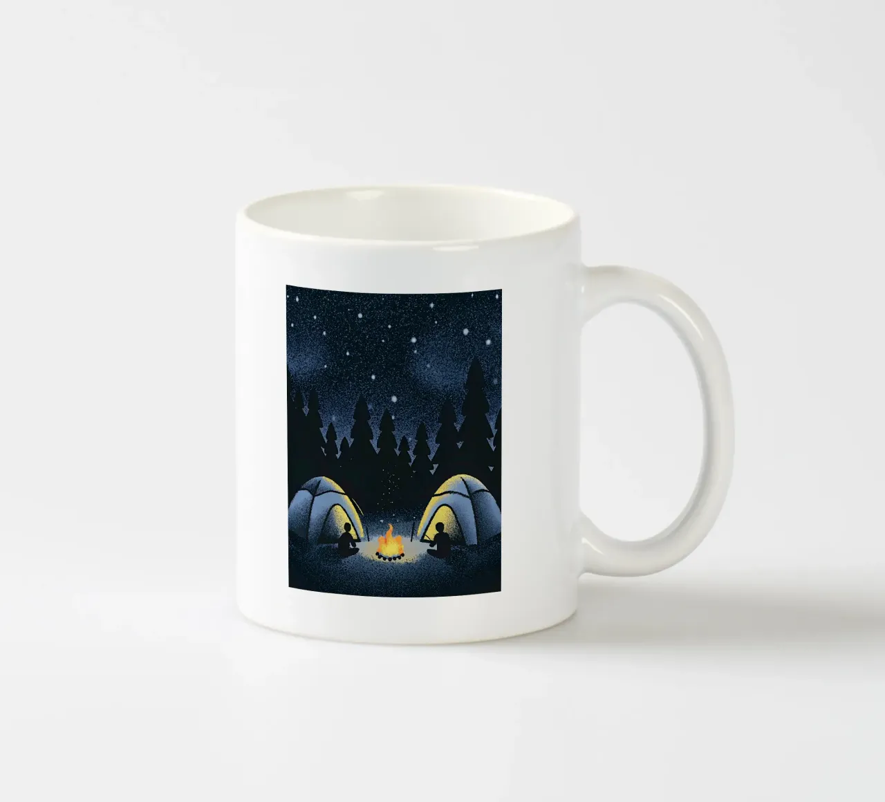 Campeggio nella foresta tazza in ceramica da SOUL SHOP