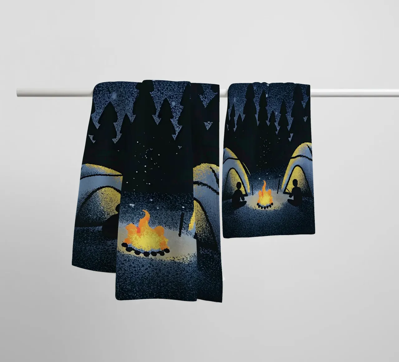 Campeggio nella foresta asciugamano da bagno da SOUL SHOP