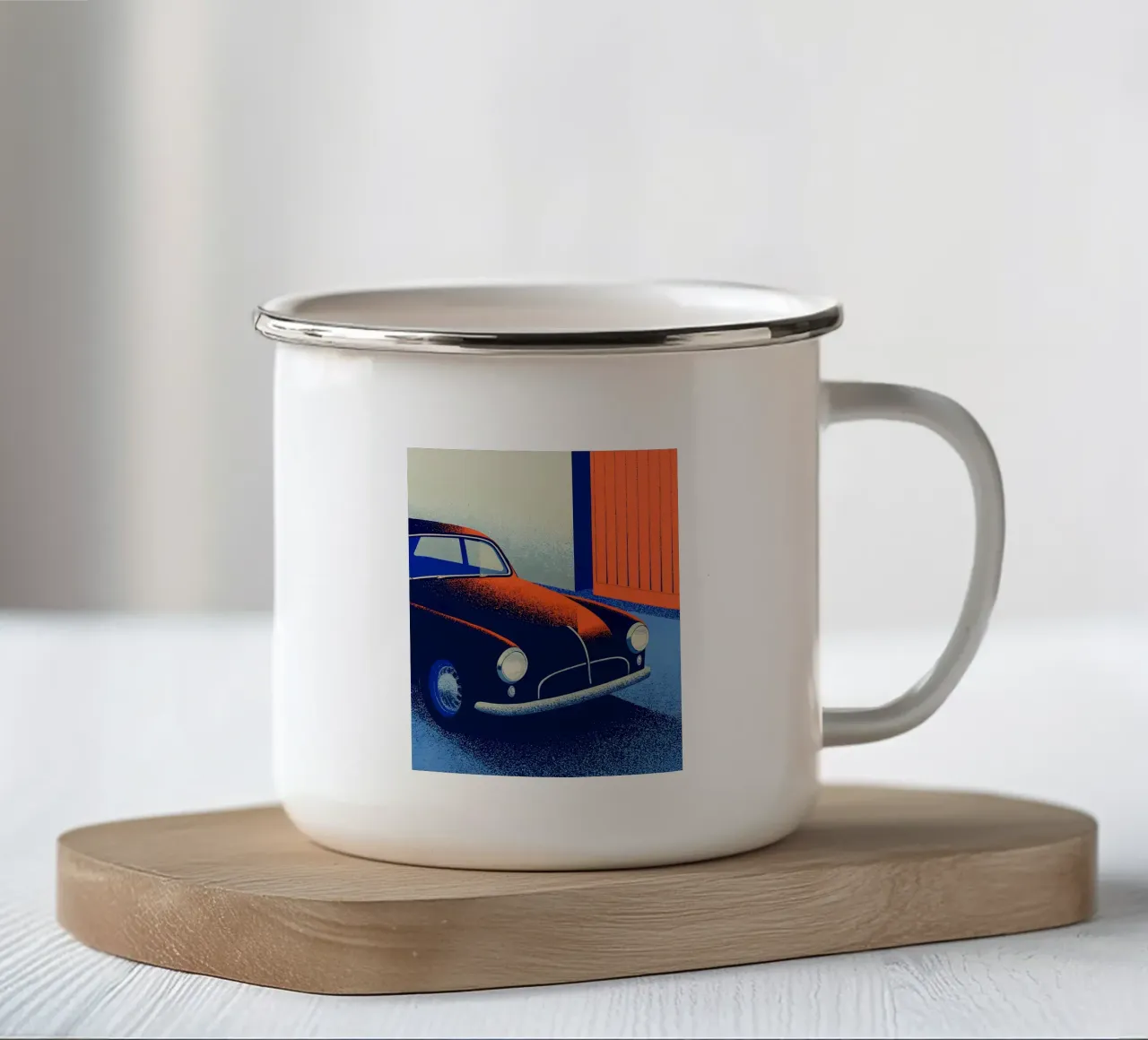 Auto d'epoca tazza in smalto da SOUL SHOP
