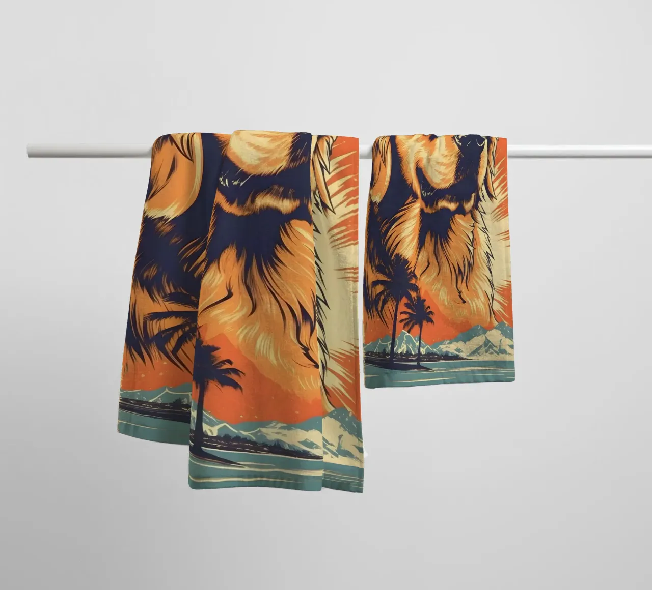 Labrador con occhiali da sole asciugamano da bagno da WILD ART