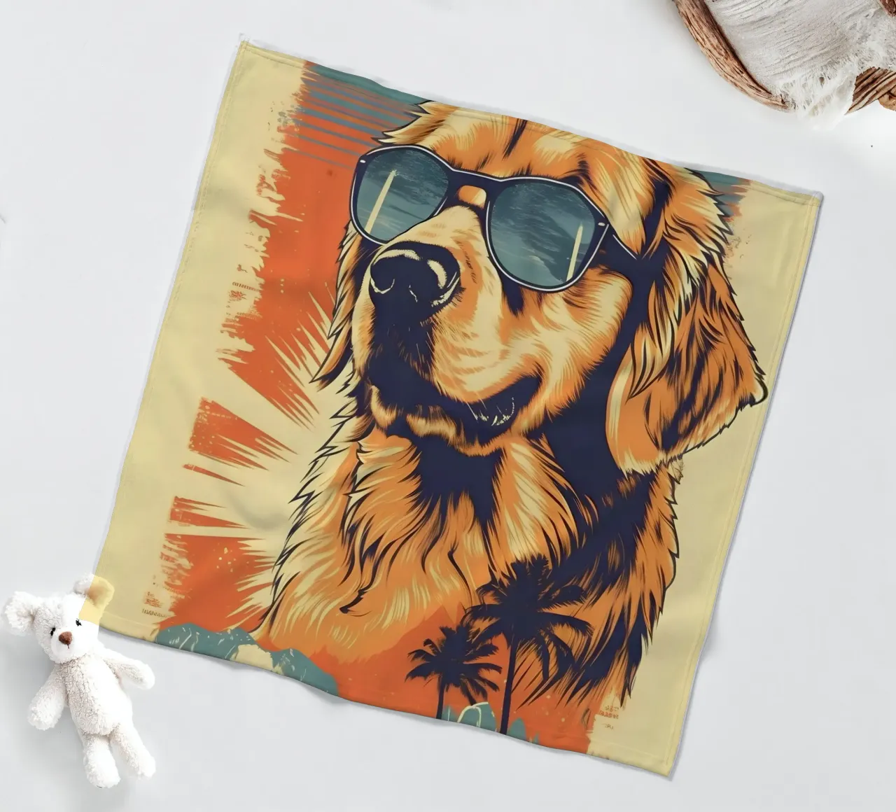 Labrador con occhiali da sole coperta in pile da WILD ART