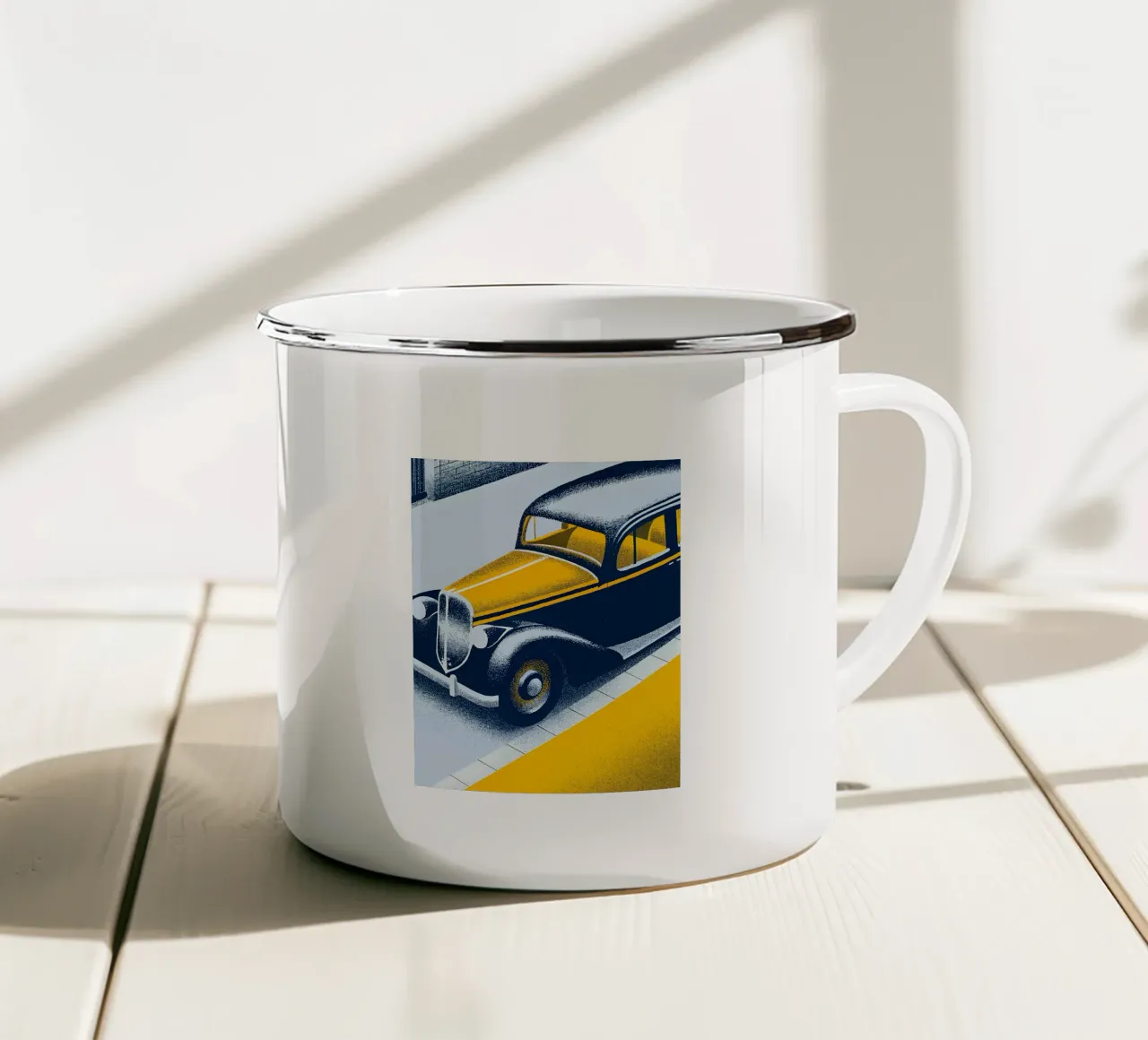 Auto d'epoca tazza in smalto da SOUL SHOP