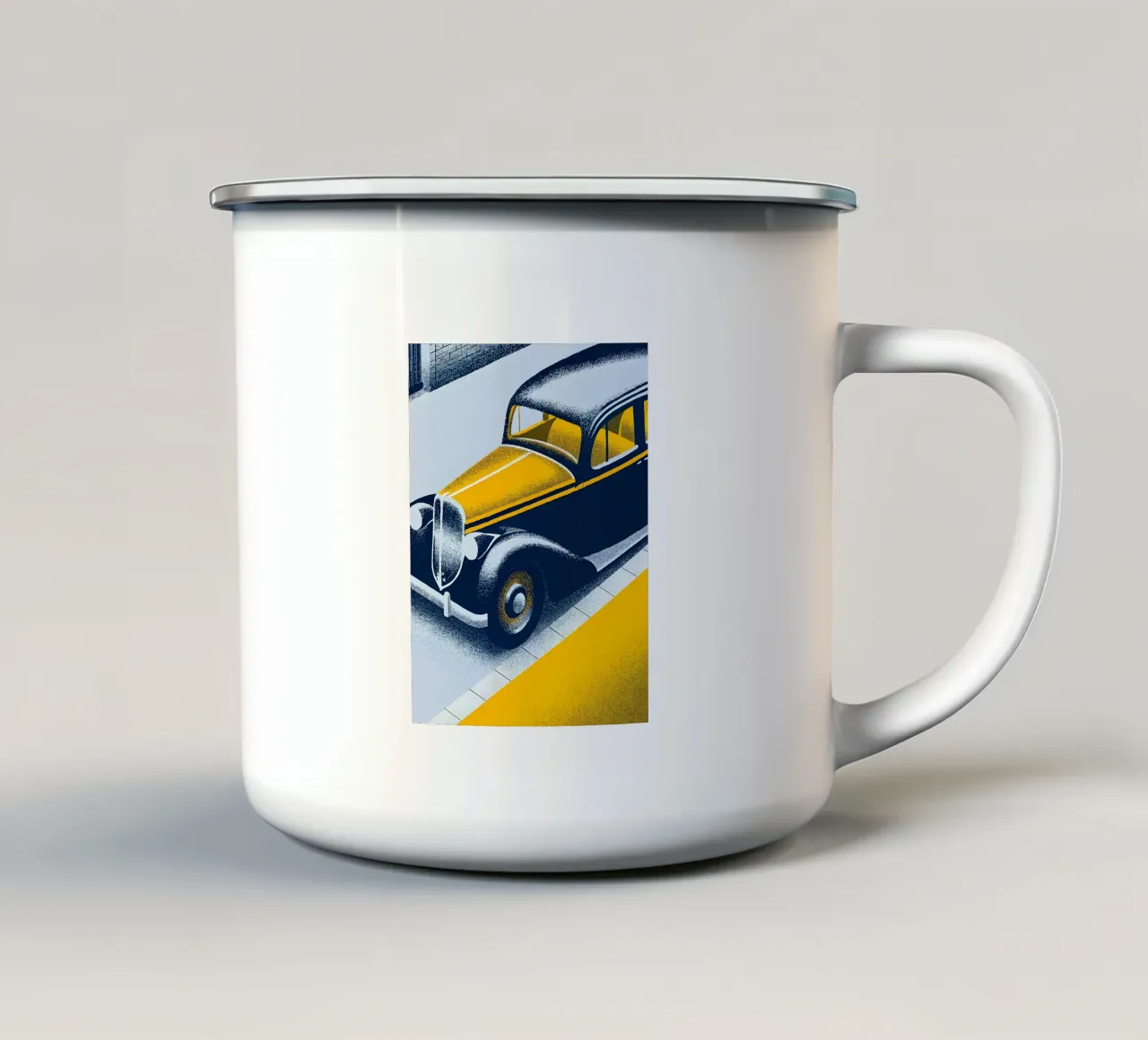 Auto d'epoca tazza in smalto da SOUL SHOP