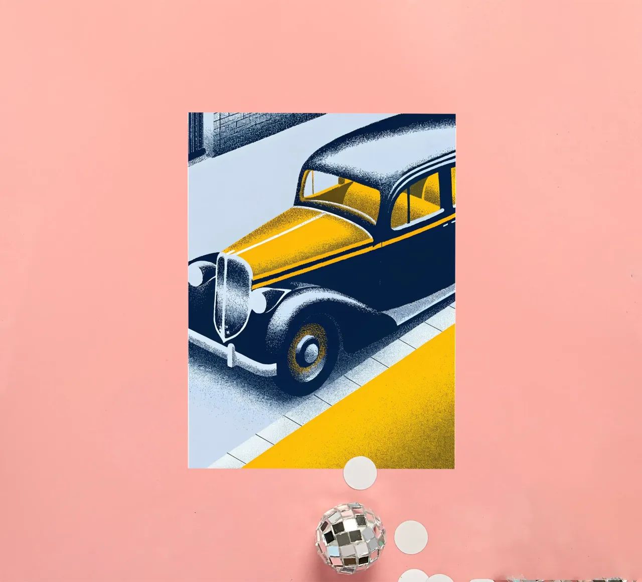 Auto d'epoca adesivo da SOUL SHOP