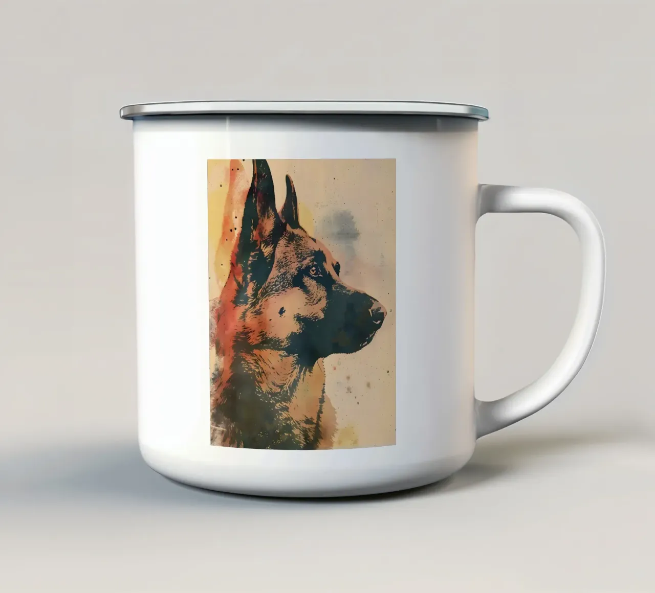 Berger vintage art mug en émail de WILD ART