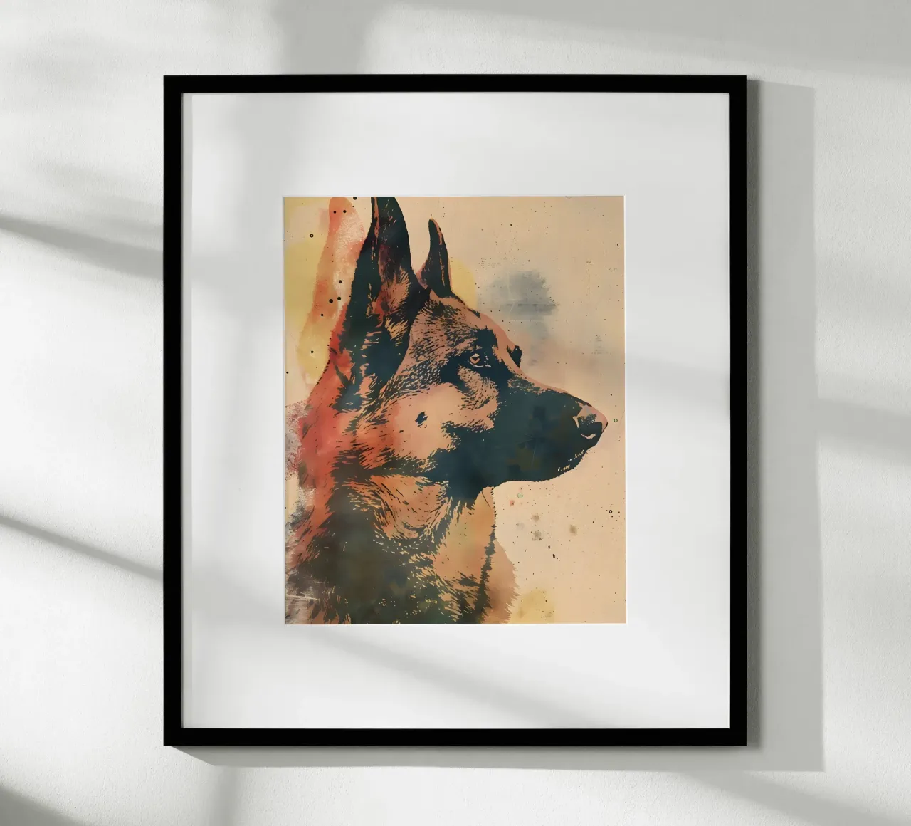 Pastore d'arte vintage poster con telaio in plastica da WILD ART