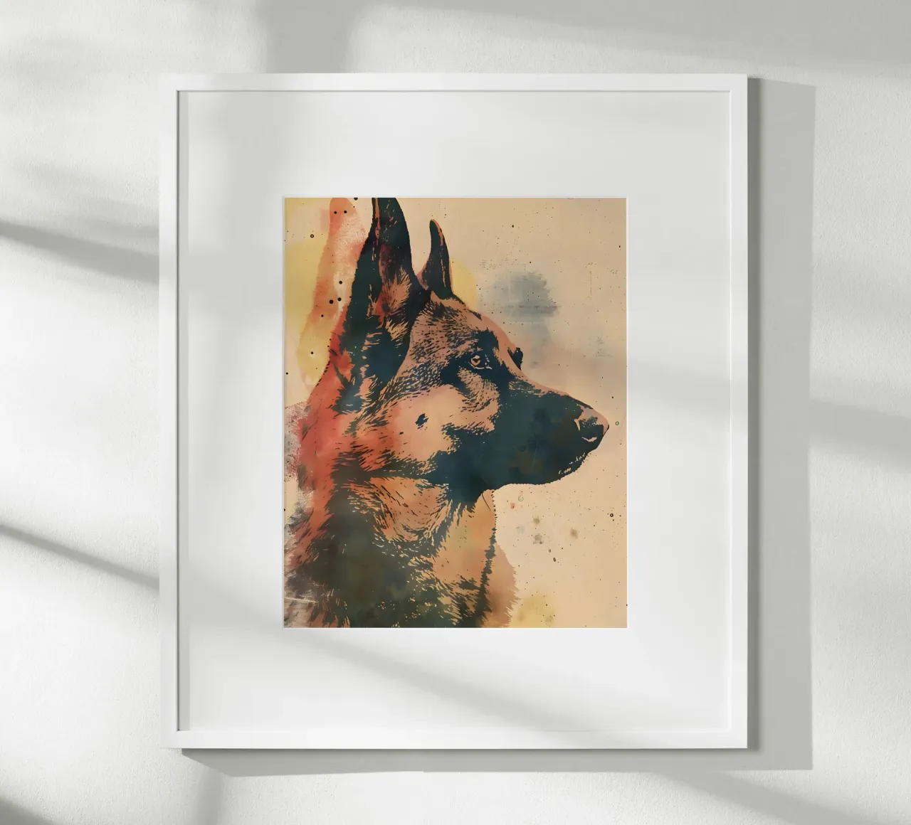 Pastore d'arte vintage poster con telaio in plastica da WILD ART