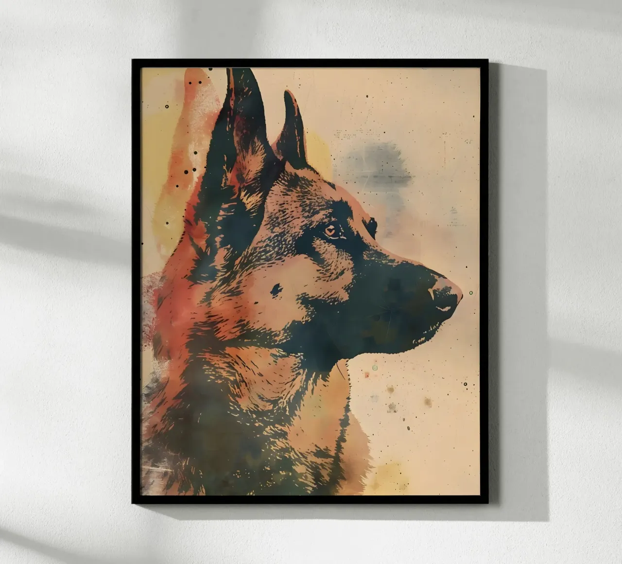 Pastore d'arte vintage poster con telaio in plastica da WILD ART