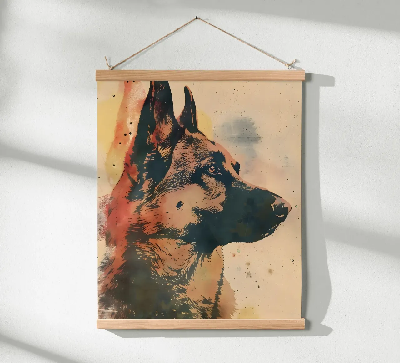 Pastore d'arte vintage poster con telaio in plastica da WILD ART