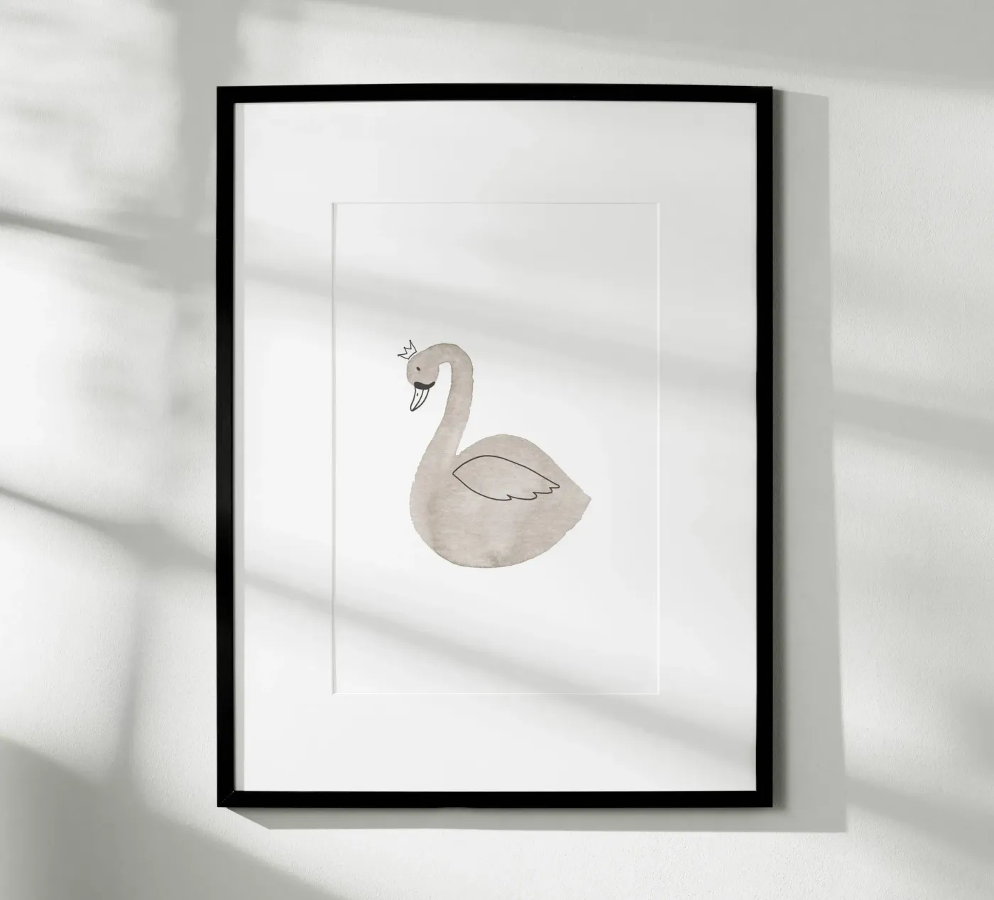 Swan poster by KRUTH DESIGN