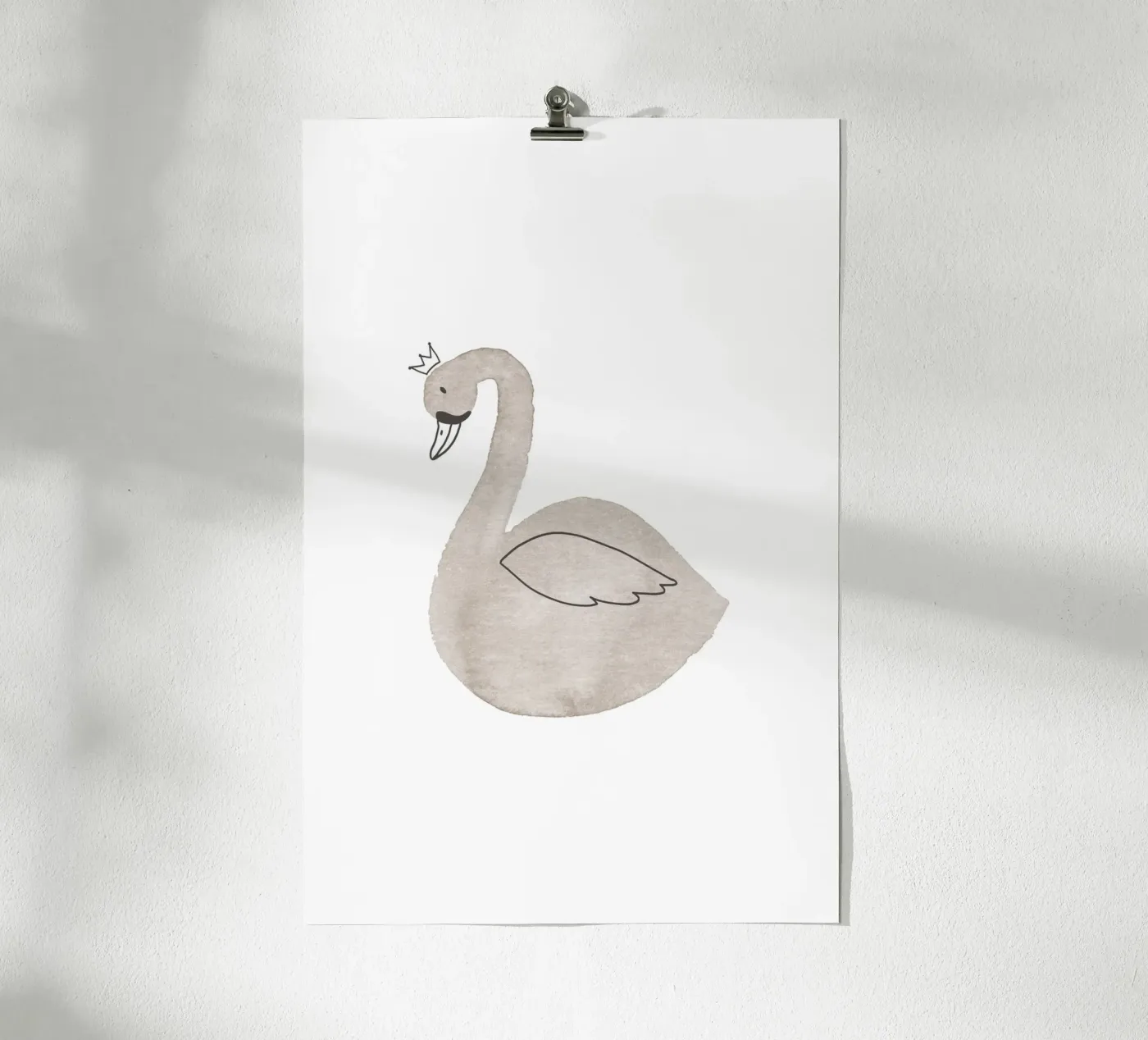 Swan poster by KRUTH DESIGN