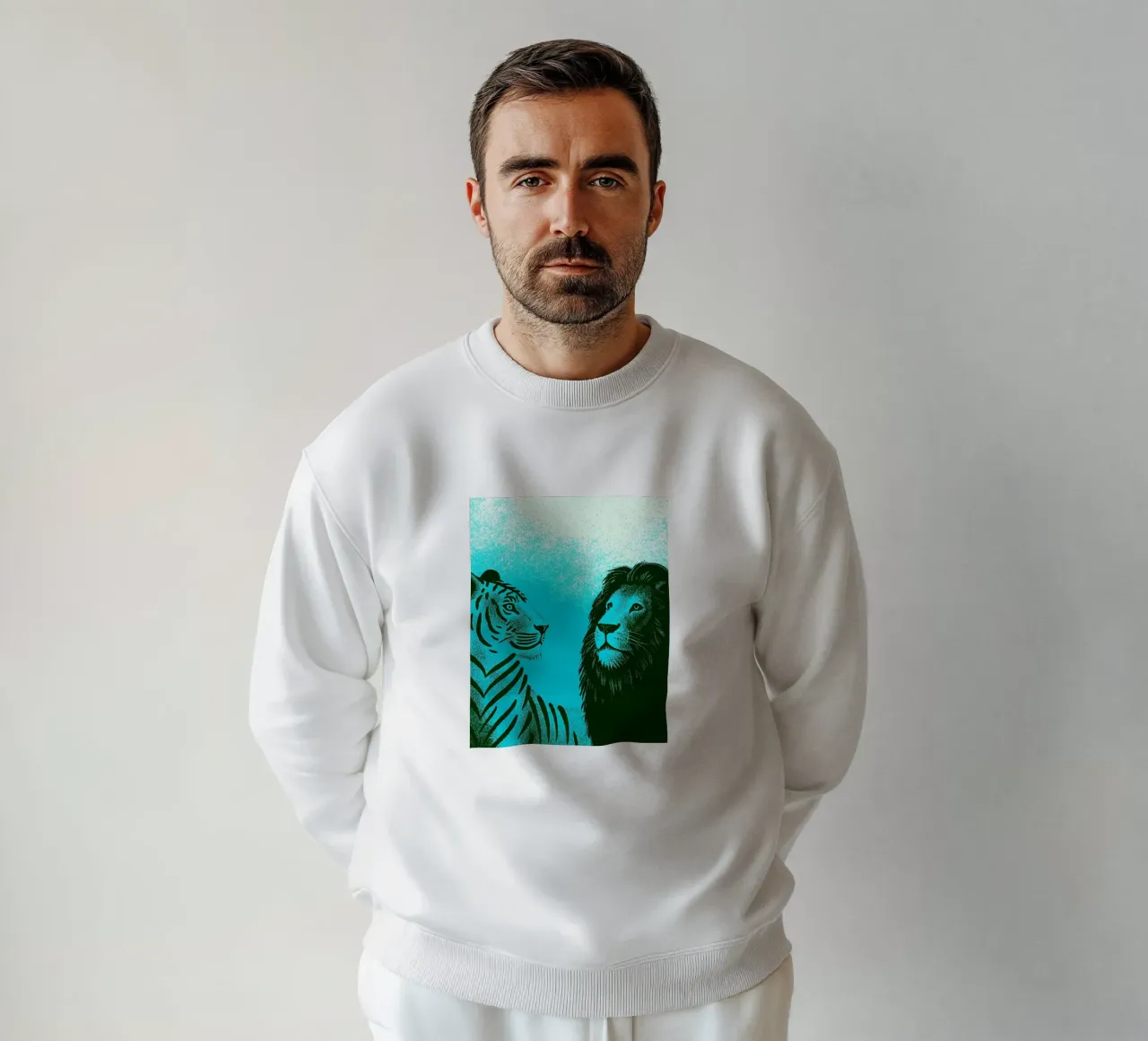 Tigre e Leone felpa da SOUL SHOP