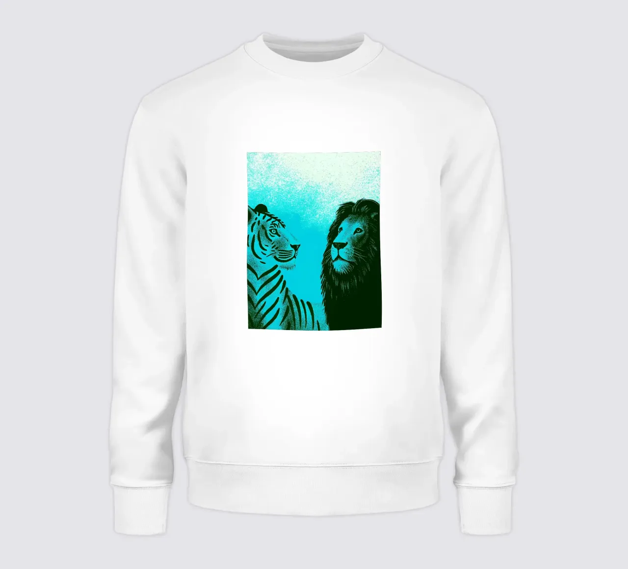 Tigre y león sudadera de SOUL SHOP