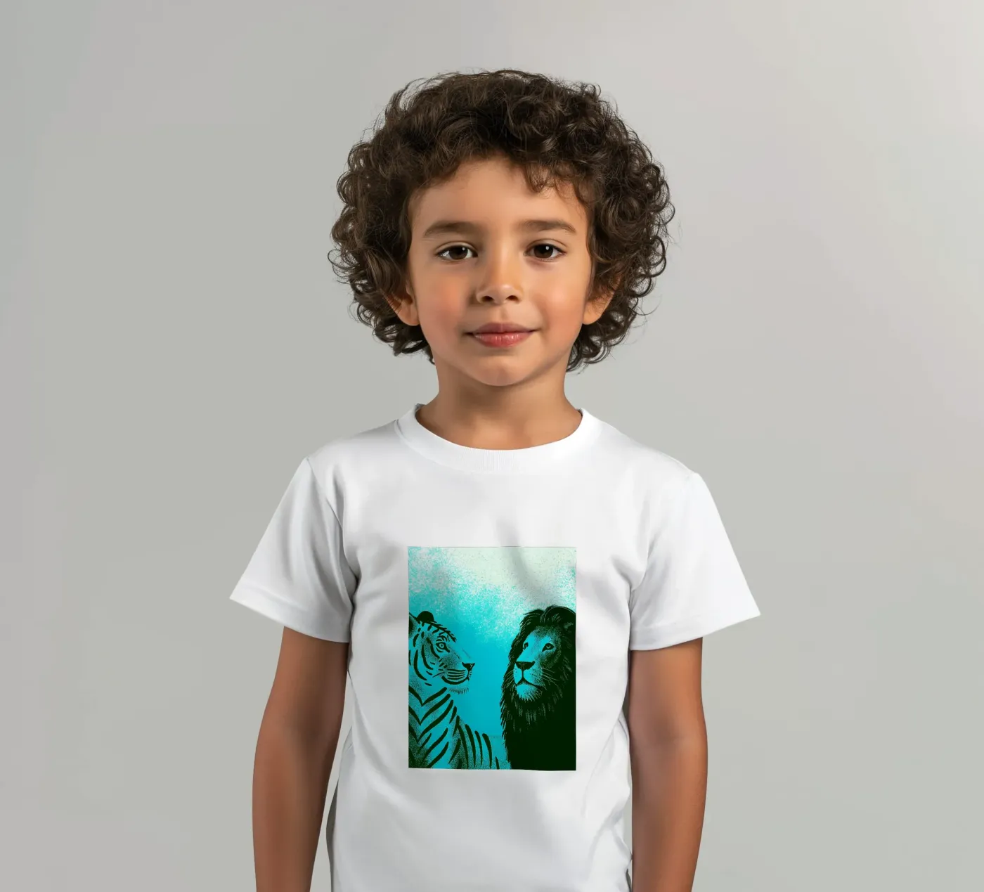 Tigre e Leone t-shirt bambini da SOUL SHOP