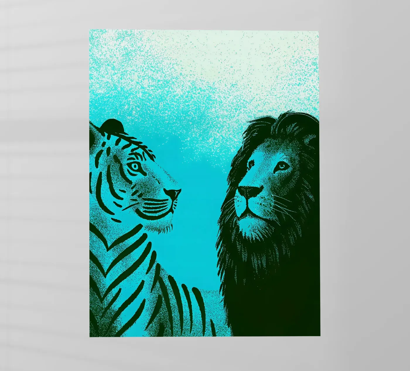 Tigre e Leone pellicola backlit da SOUL SHOP