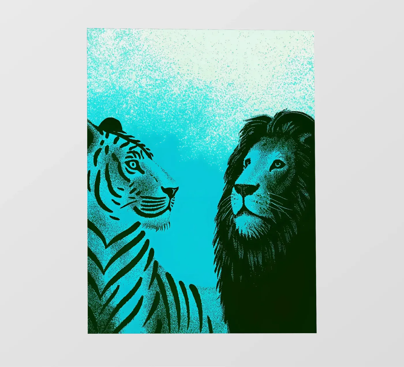 Tigre e Leone pellicola backlit da SOUL SHOP