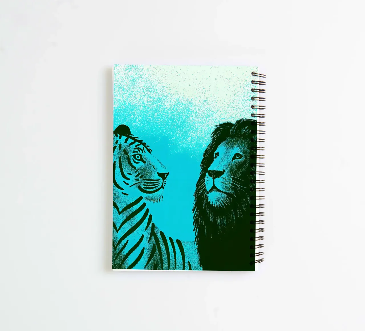 Tiger and Lion spiral notebook by SOUL SHOP