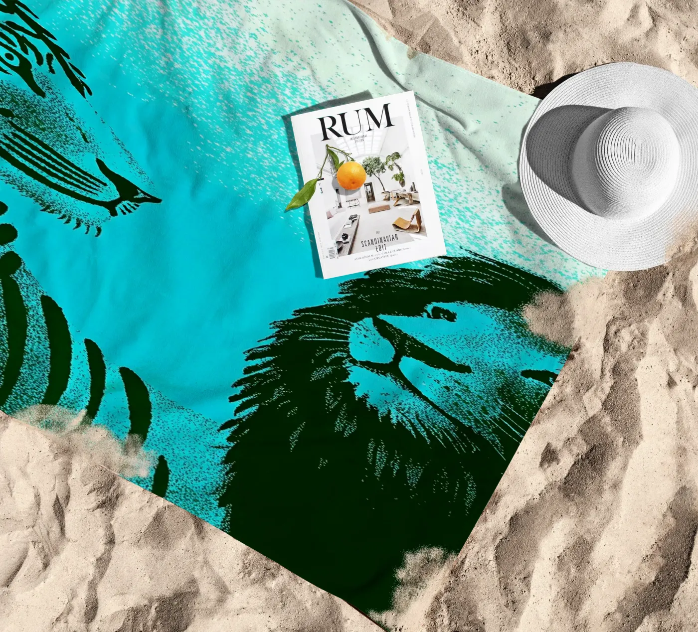 Tigre e Leone telo mare da SOUL SHOP
