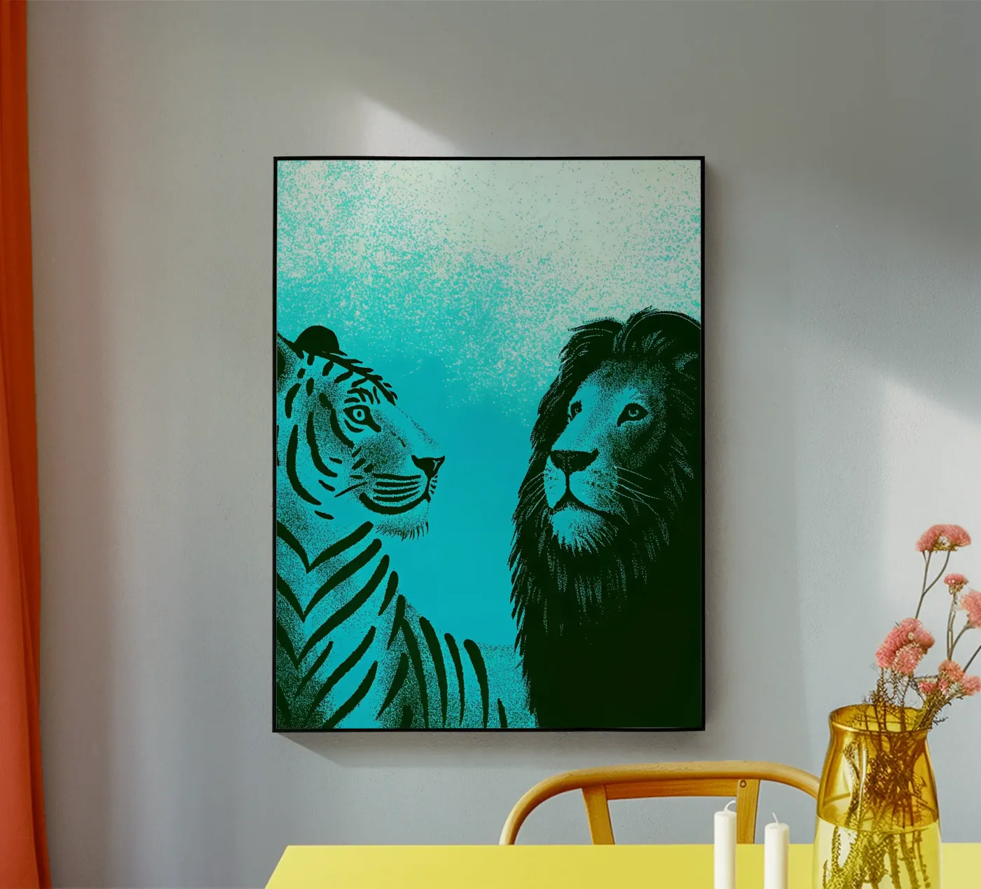 Tigre et lion plexiglas de SOUL SHOP