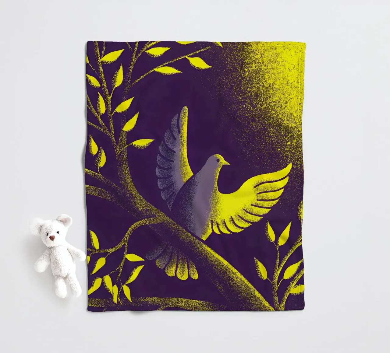 Colomba sull'albero coperta in pile da SOUL SHOP