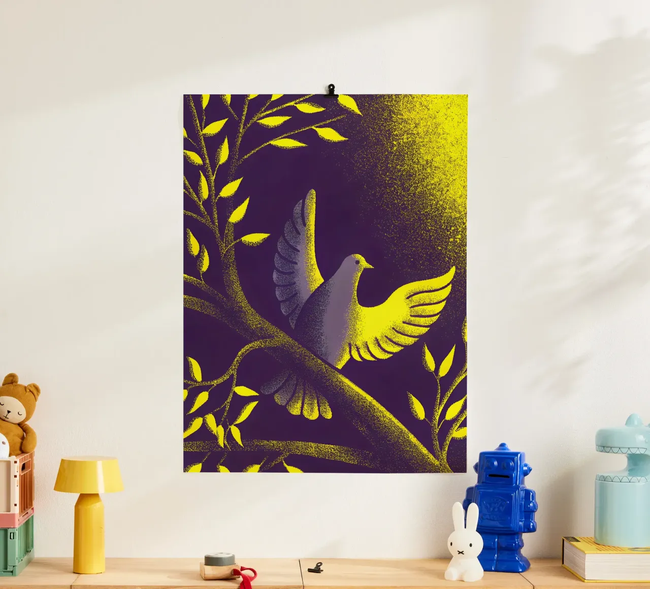 Dove in the Tree hahnemühle by SOUL SHOP