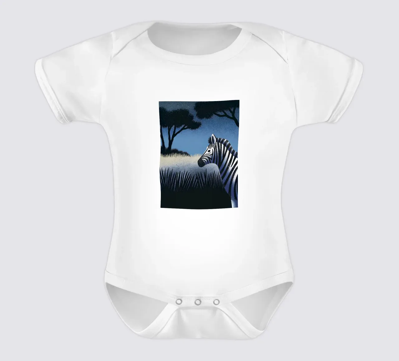 Zebra Kurzarm Babybody von SOUL SHOP