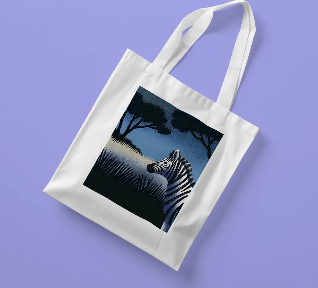 Zebra borsa in juta da SOUL SHOP