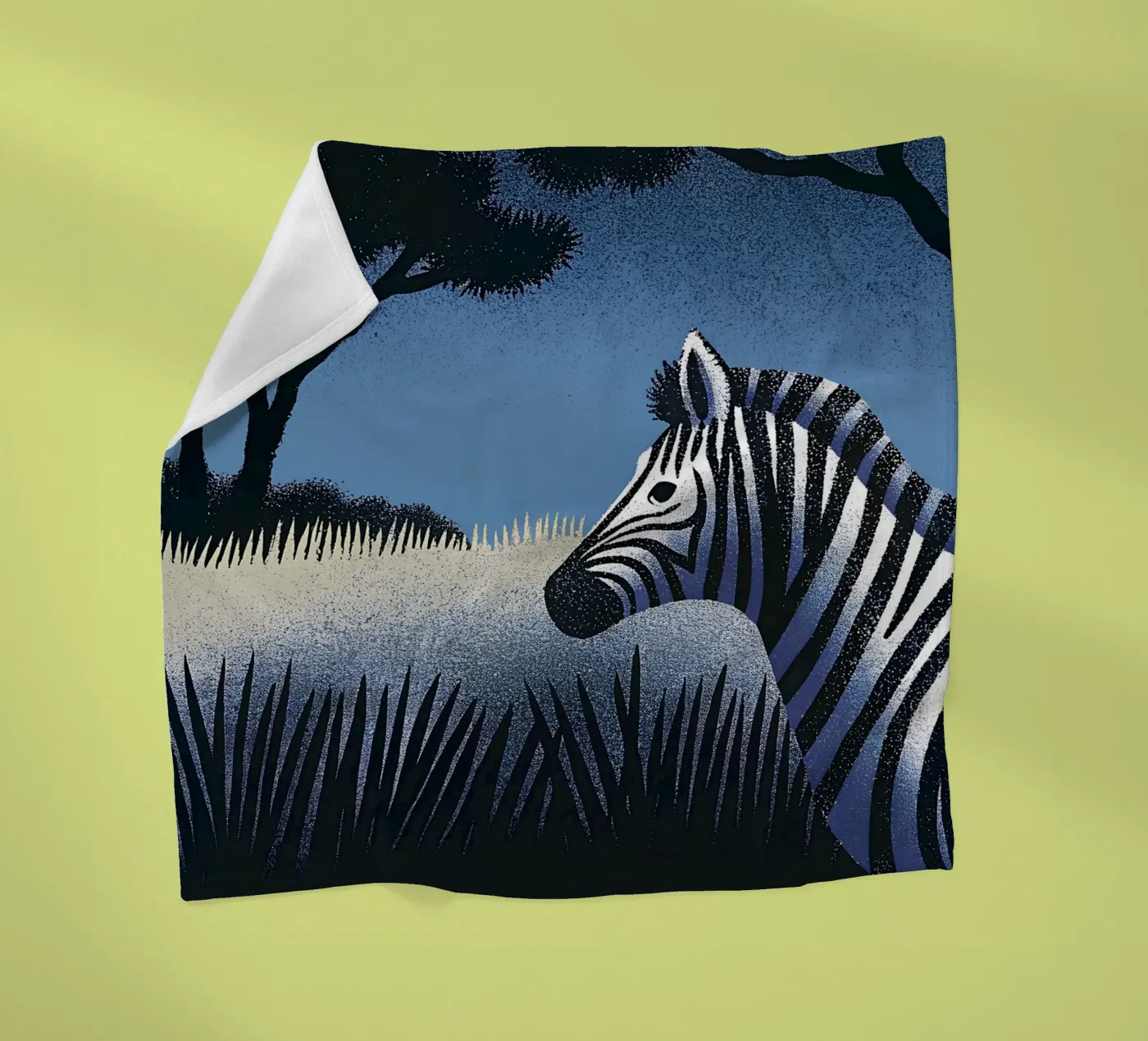 Zebra Fleecedecke von SOUL SHOP