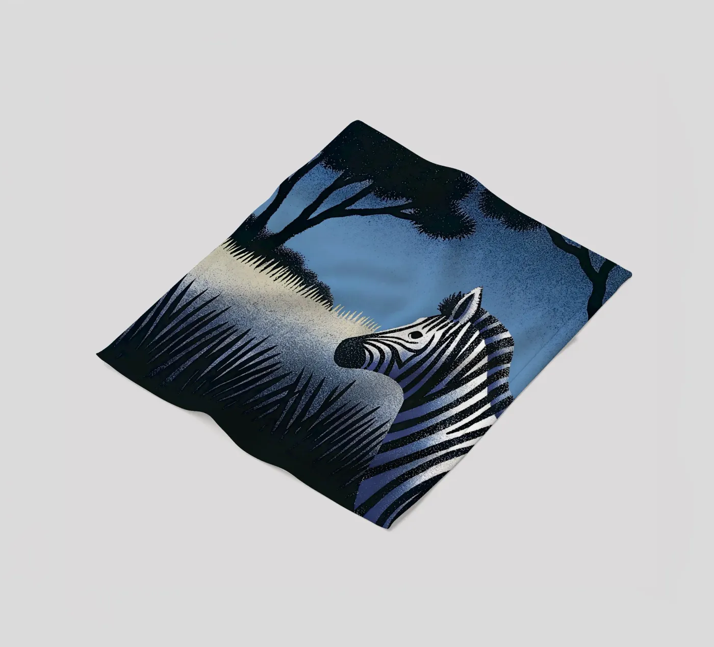 Zebra Fleecedecke von SOUL SHOP
