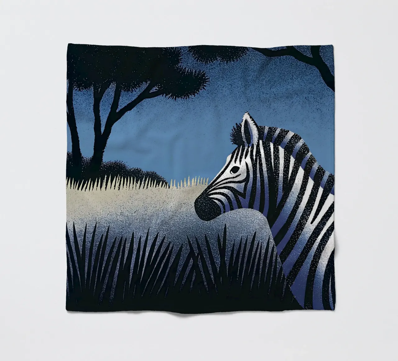 Zebra Fleecedecke von SOUL SHOP