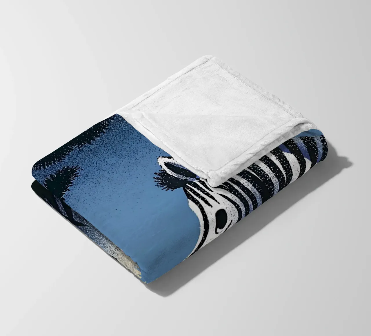 Zebra Fleecedecke von SOUL SHOP