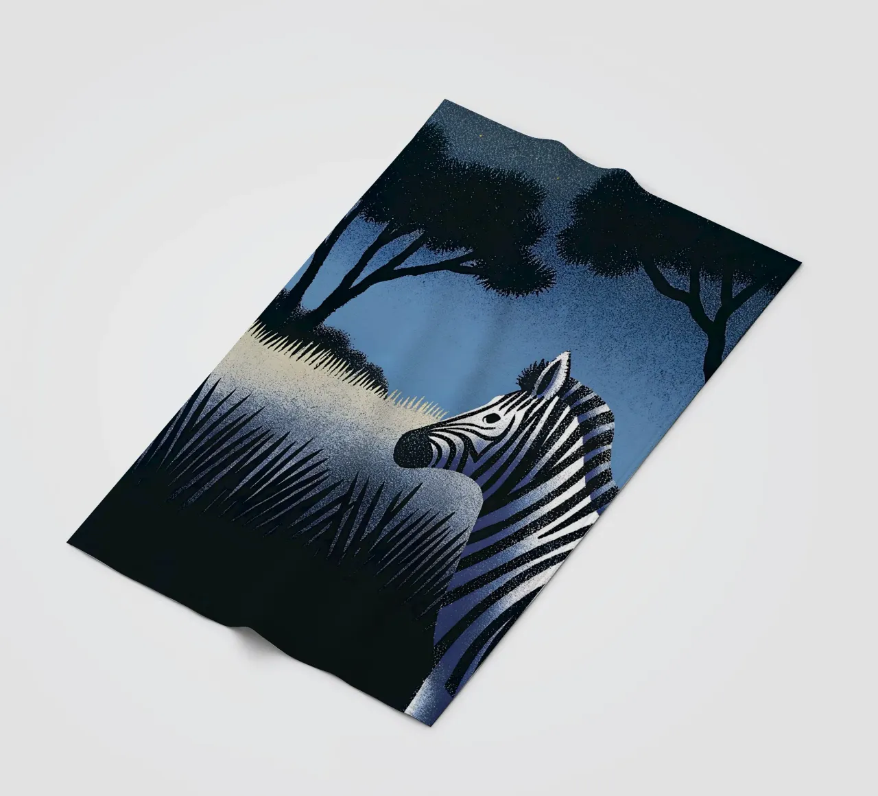 Zebra Fleecedecke von SOUL SHOP