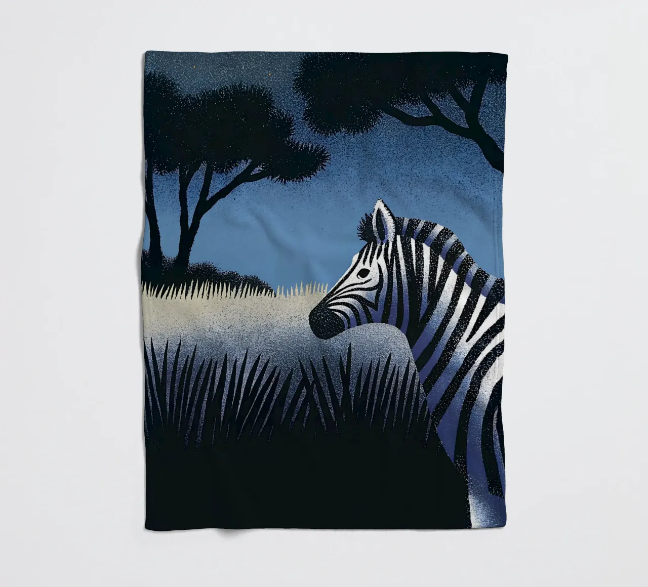 Zebra Fleecedecke von SOUL SHOP