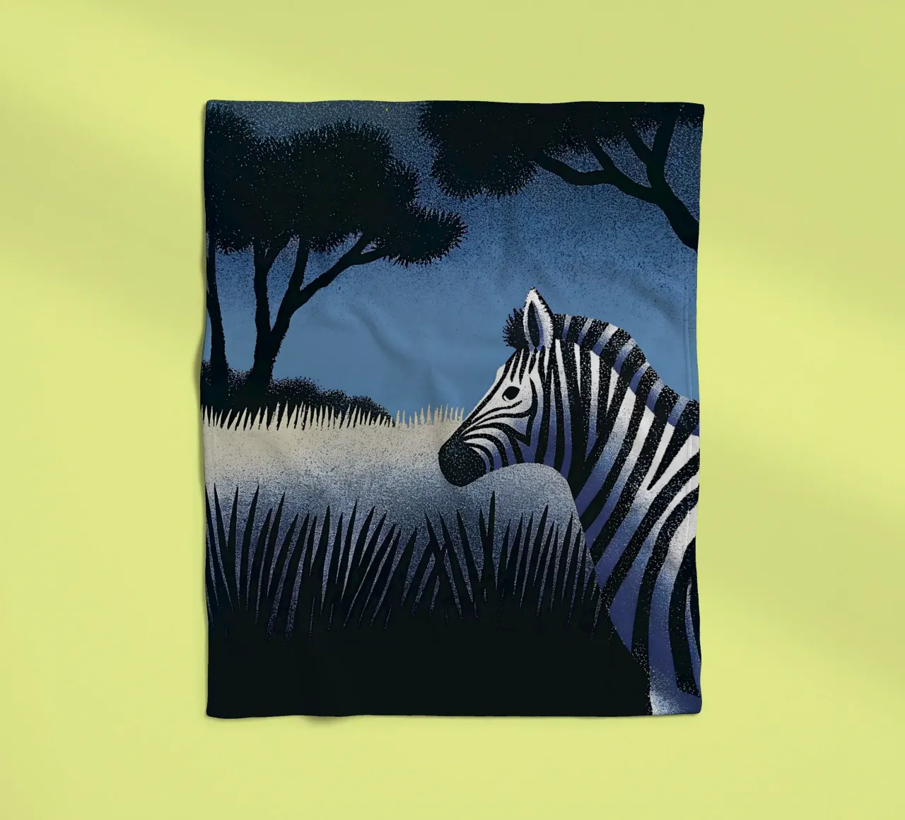 Zebra Fleecedecke von SOUL SHOP