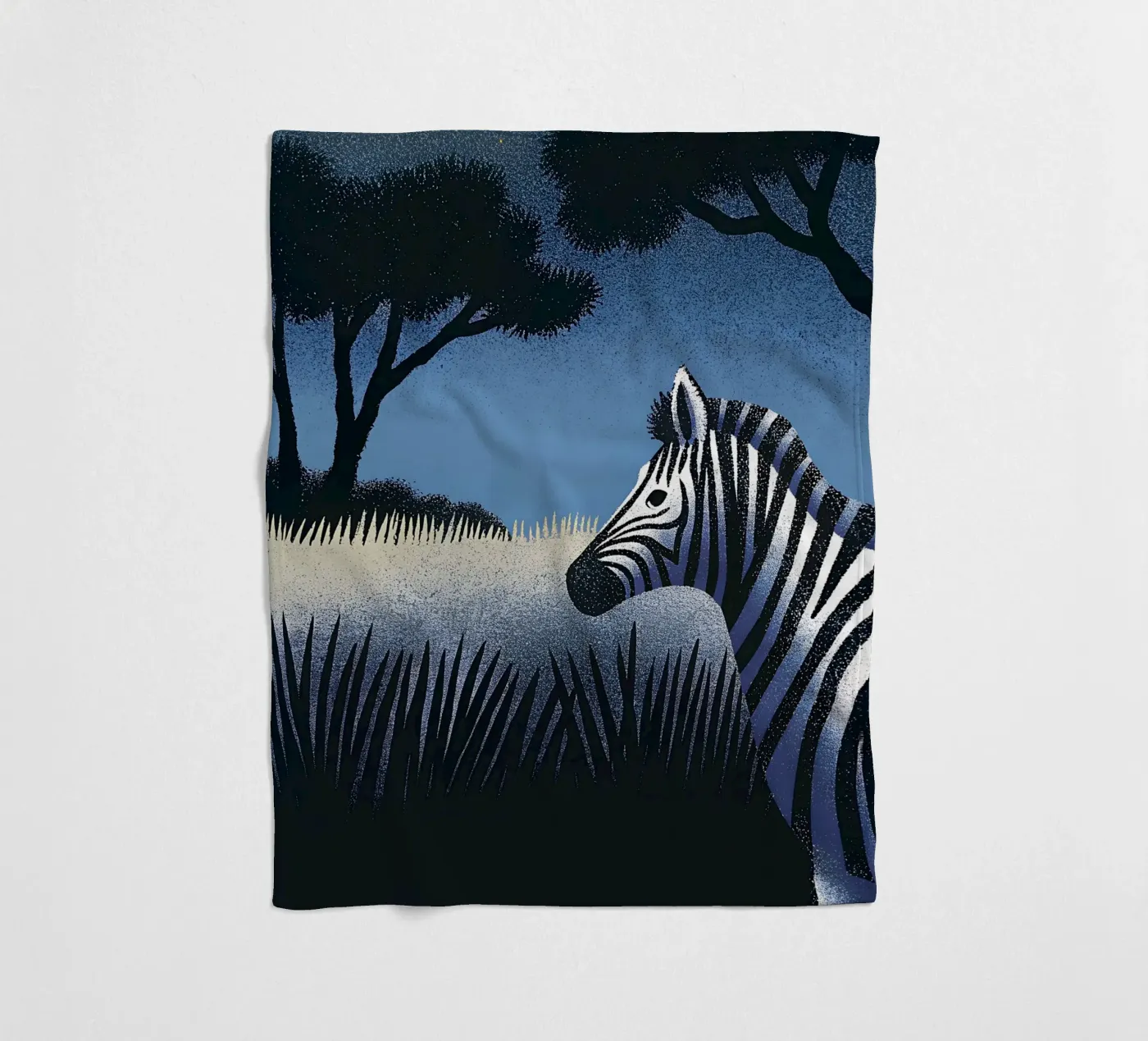 Zebra Fleecedecke von SOUL SHOP