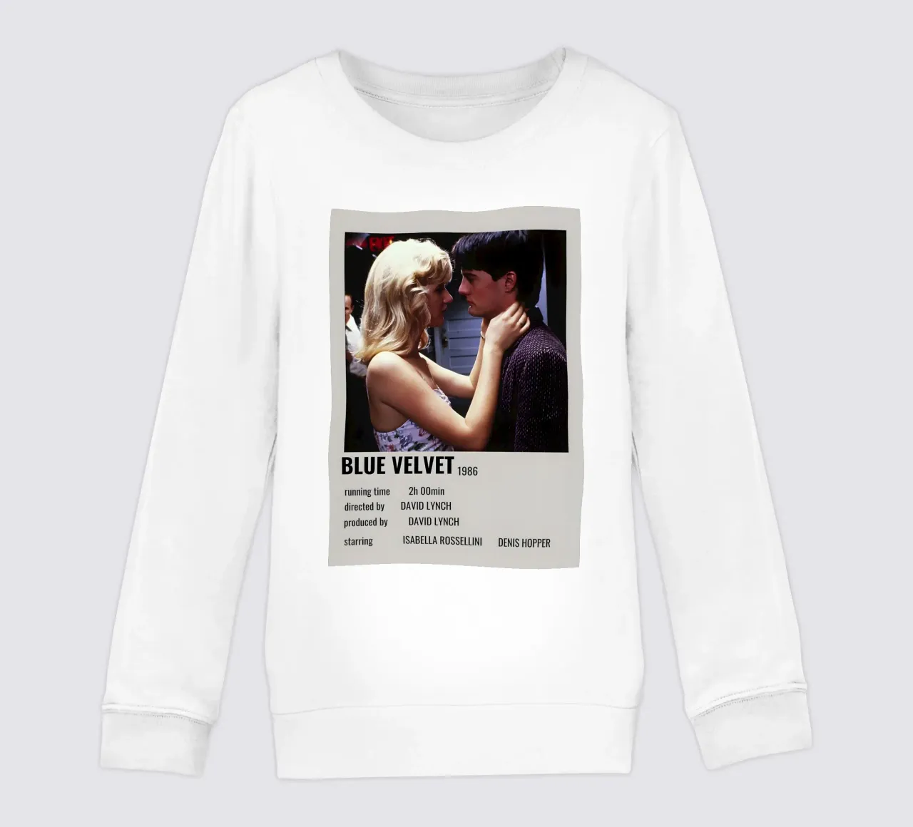 BLUE VELVET 1986 kids sweatshirt by MVFminimalist