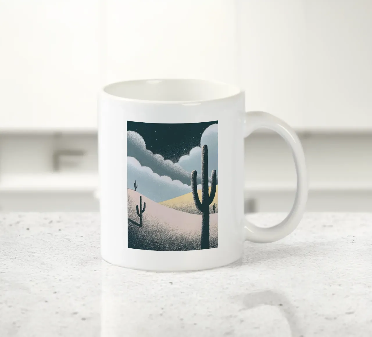 Piante cactus nel deserto tazza in ceramica da SOUL SHOP