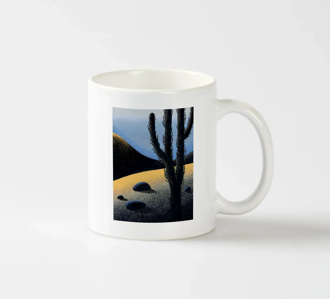 Les cactus dans le désert mug en céramique de SOUL SHOP