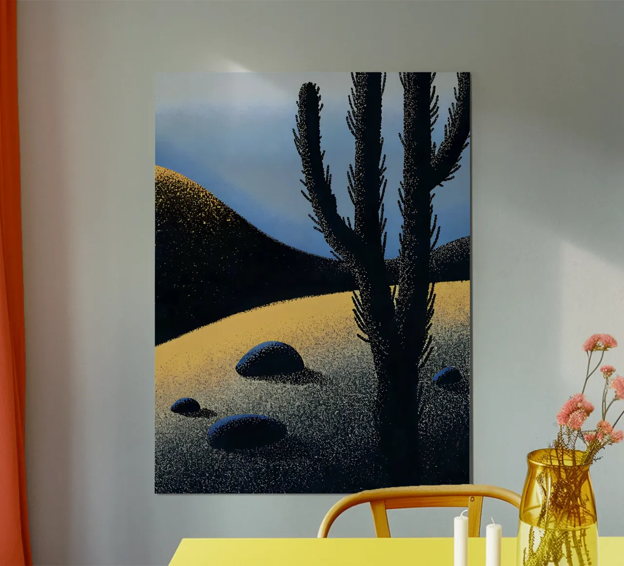 Kaktusgewächse in der Wüste Poster von SOUL SHOP