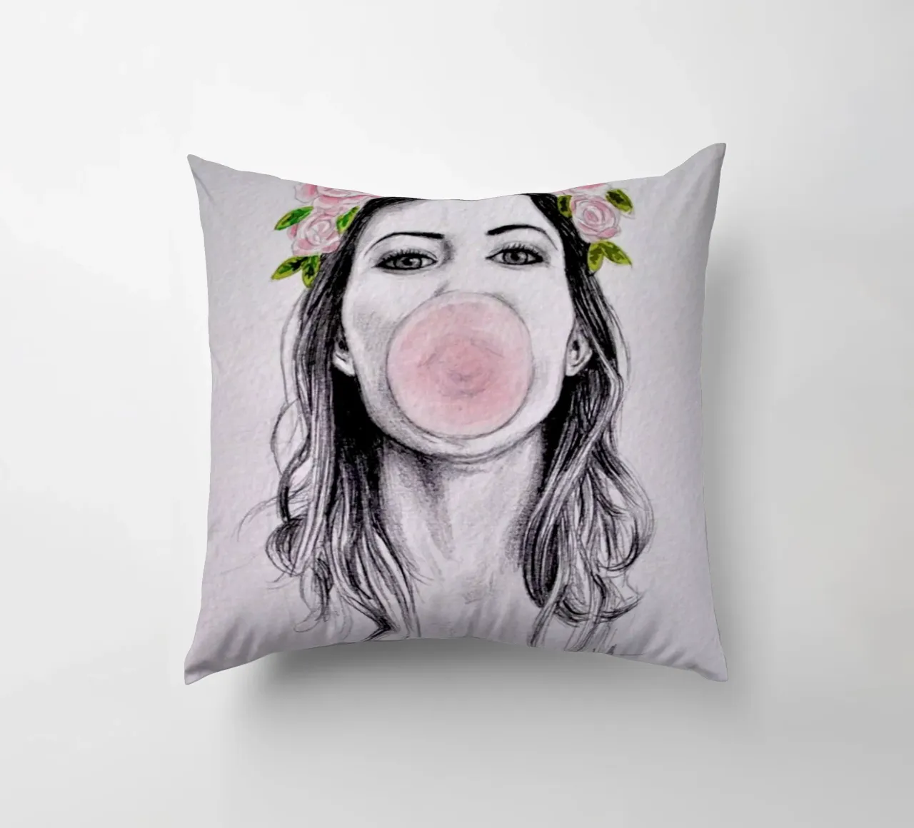 Bubblegum cuscino da Libby Watkins