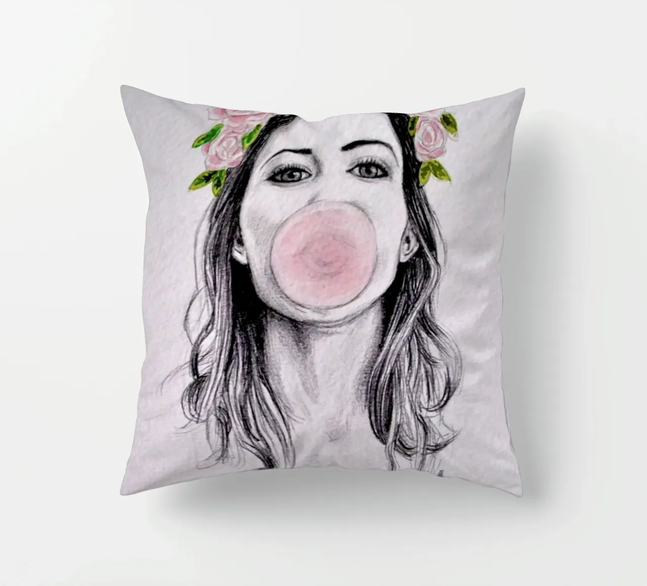 Bubblegum cuscino da Libby Watkins