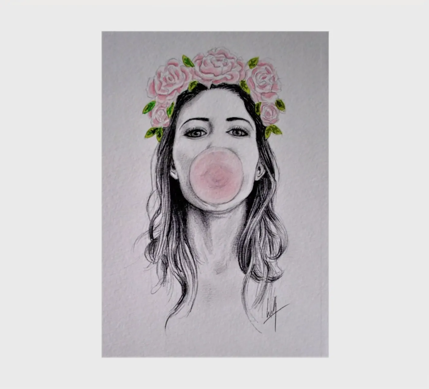 Bubblegum notebook by Libby Watkins