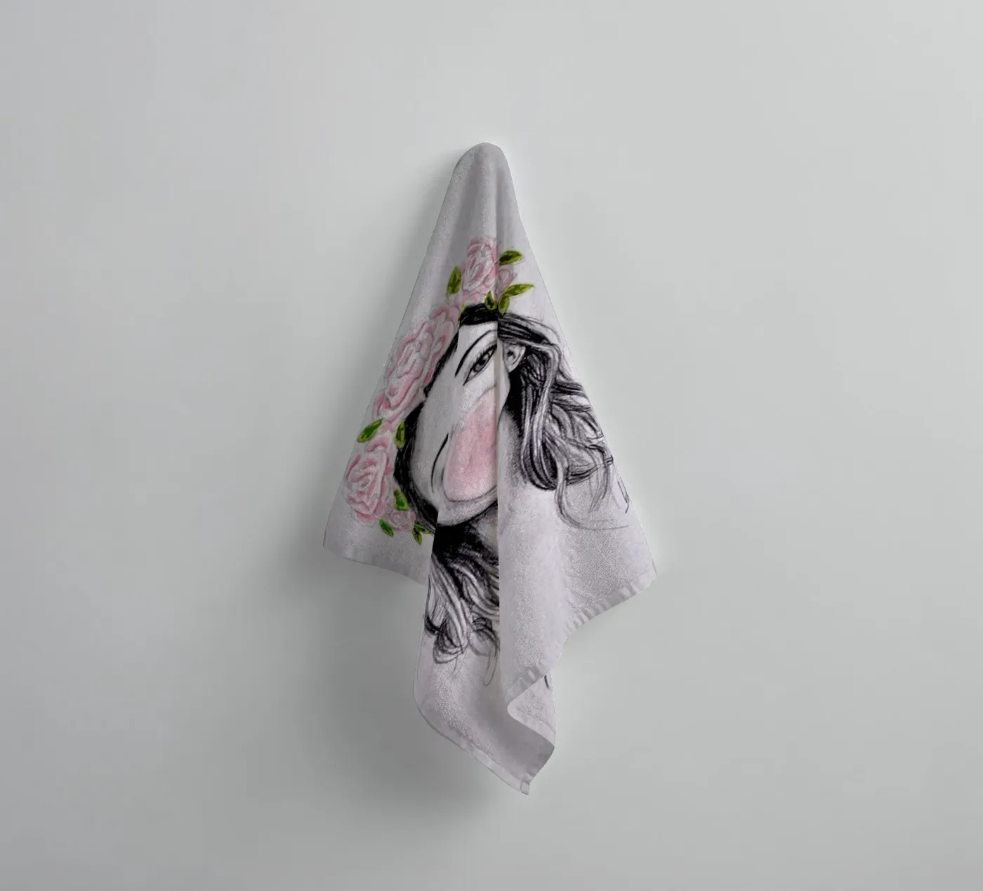 Bubblegum towel by Libby Watkins