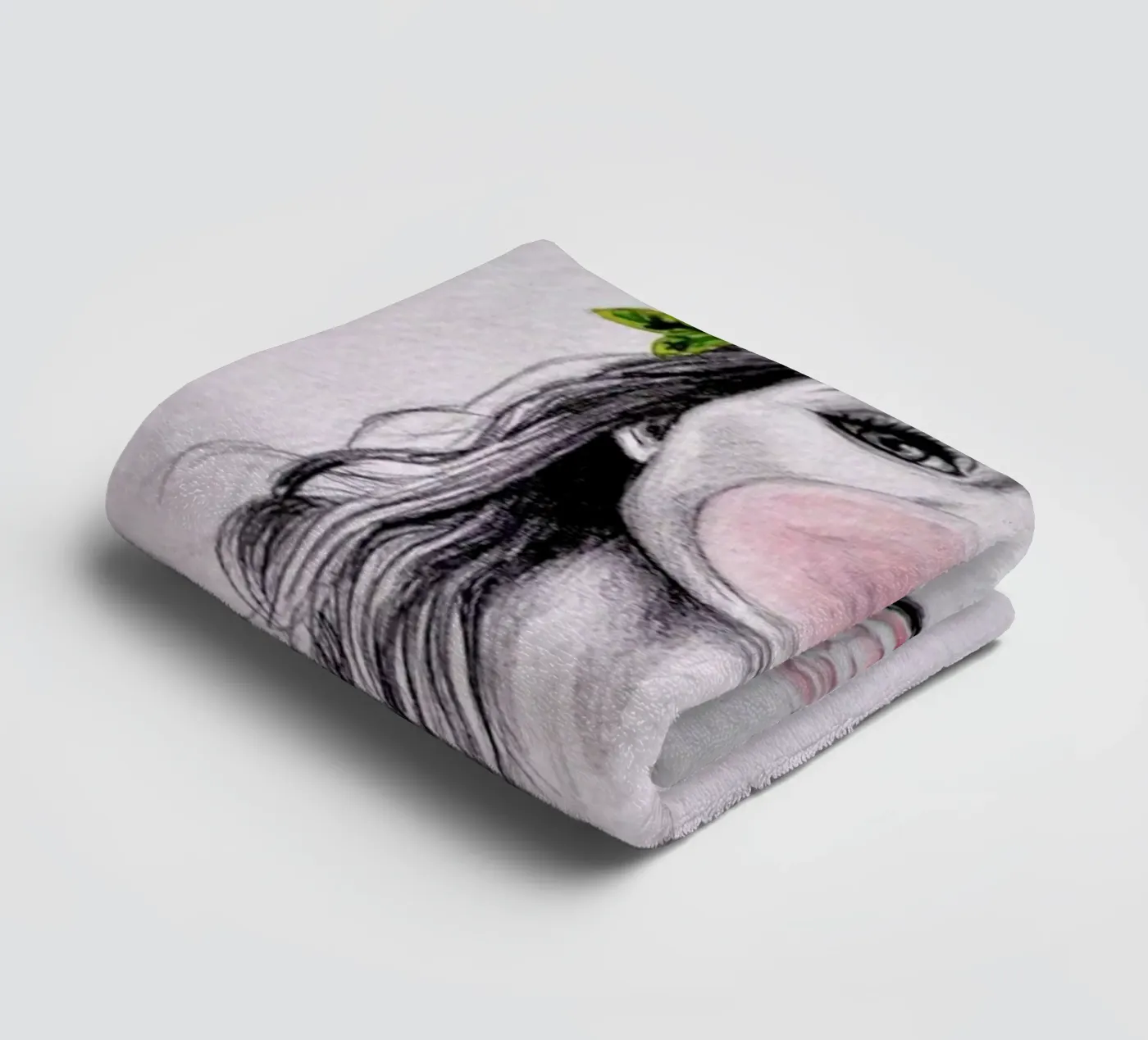 Bubblegum towel by Libby Watkins