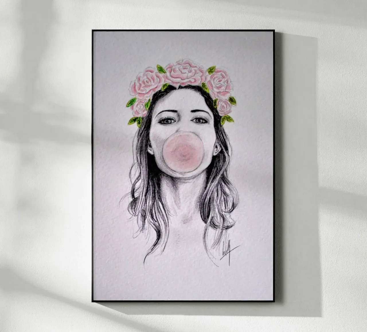 Bubblegum acryl van Libby Watkins