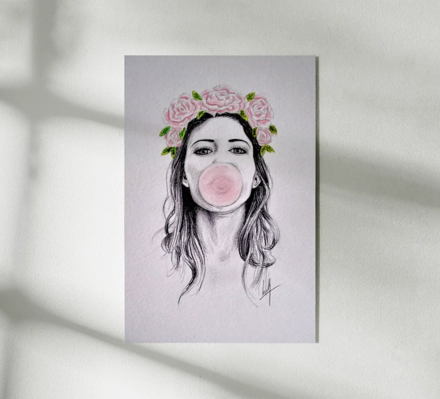 Bubblegum acryl van Libby Watkins